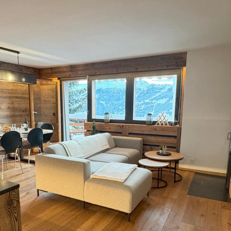 Verbier Le Rouge superb 3-room apartment near slopes & ski-lift - Appartement 2 Chambres avec Vue sur la Montagne - 6
