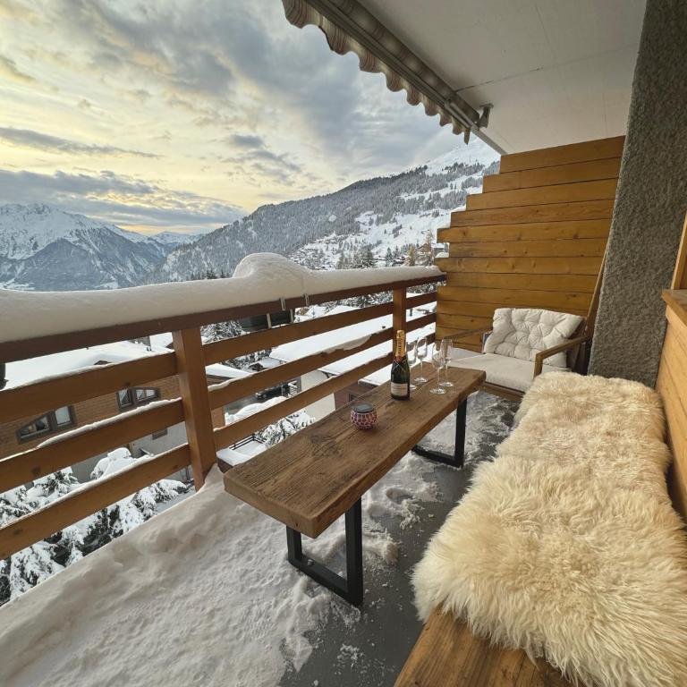 Verbier Le Rouge superb 3-room apartment near slopes & ski-lift - Appartement 2 Chambres avec Vue sur la Montagne - 13
