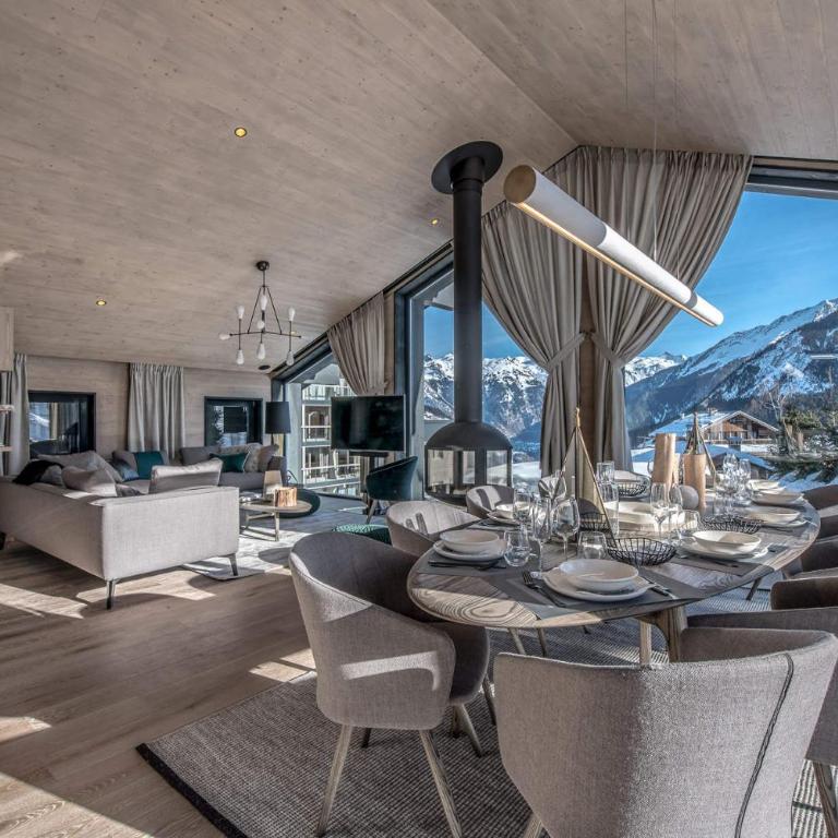 Chalet Super G – 5 chambres en suite – Skis aux pieds – Vue exceptionnelle – 10 pers. - Chalet - 3