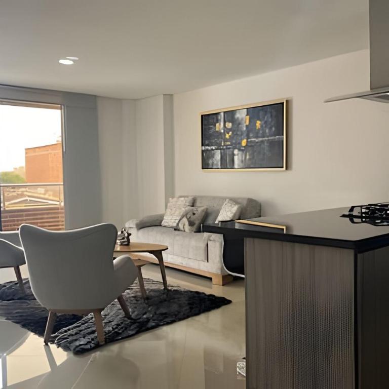 Moderno Apt. Balcón con vista, rápido WiFi y AC - Apartamento - 8