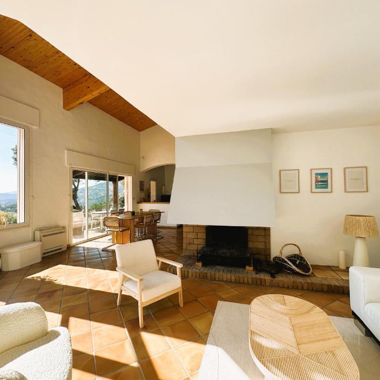 Villa Lougabie pour 8 personnes, vue mer et piscine sur le Domaine de Valcros à La Londe-Les Maures - Haus mit 4 Schlafzimmern - 13