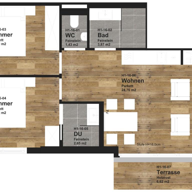 Adler Resort - Superior Apartment mit 2 Schlafzimmern - 1