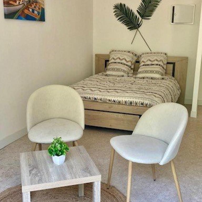 Studio confortable avec balcon, WIFI, proche cures - Estudio - 10