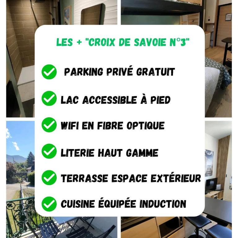 Somptueux * * proche du lac avec parking privé - Appartement 1 Chambre - 7