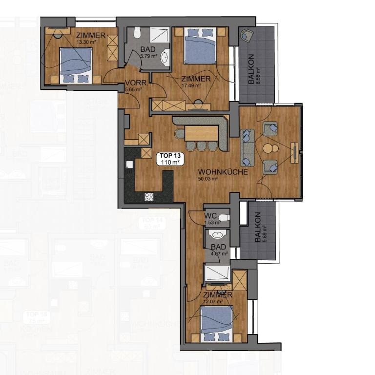 A CASA Infinity - Apartamento de 3 dormitorios con balcón - 1