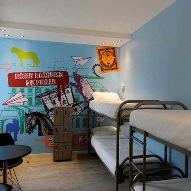 The 3 Ducks Eiffel Tower by Hiphophostels - Cama en habitación compartida mixta de 6 camas - 20