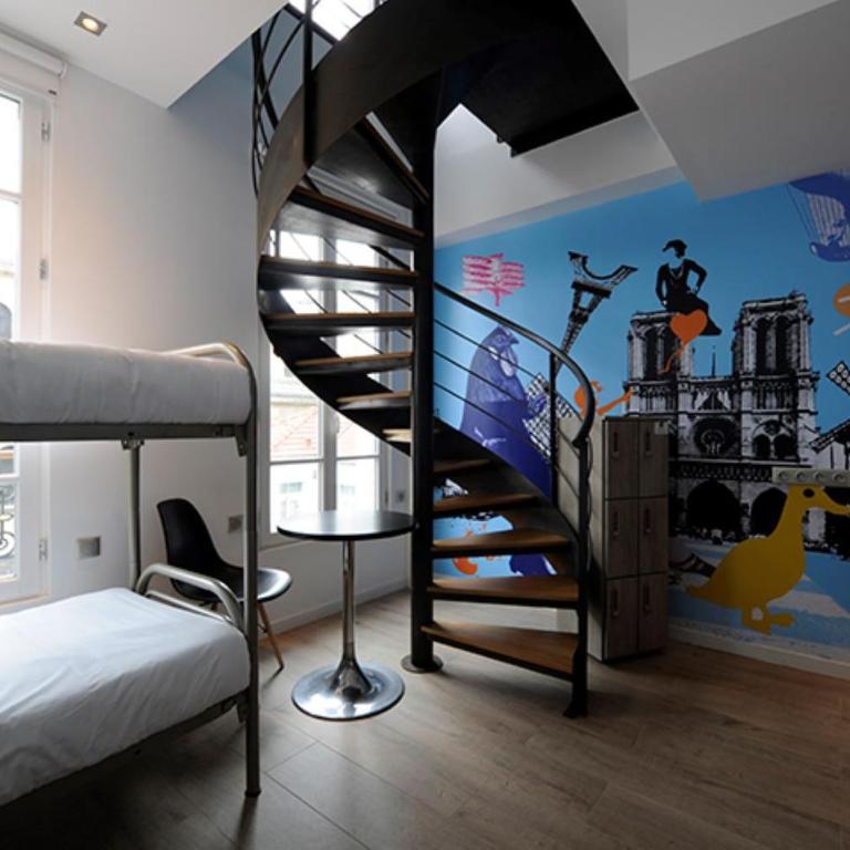 The 3 Ducks Eiffel Tower by Hiphophostels - Cama en habitación compartida mixta de 6 camas - 19