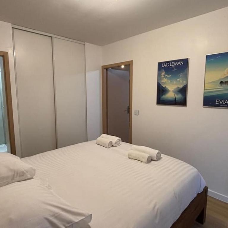 T2 - vue lac - 100 m du Hilton - Garage privé - 4 étoiles - Apartment mit 1 Schlafzimmer - 12