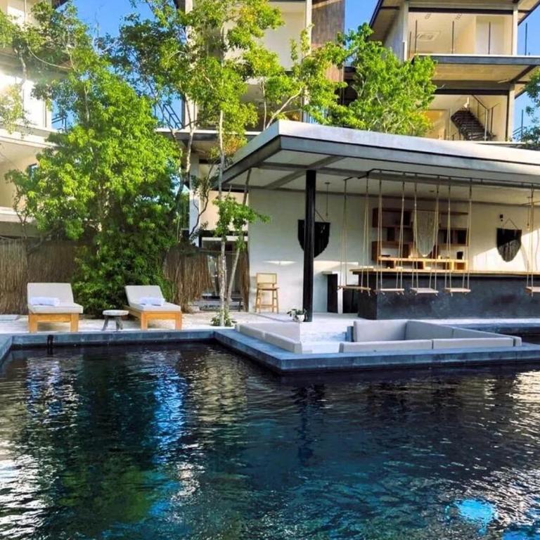 Mini suite con alberca y aire acondicionado en zona tranquila de Tulum - Apartamento de 1 dormitorio - 3