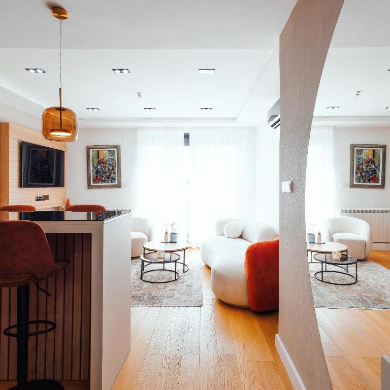 Belgrade Rooftop Experience, Modern Luxury & Views - Apartman sa 2 Spavaće Sobe - 12
