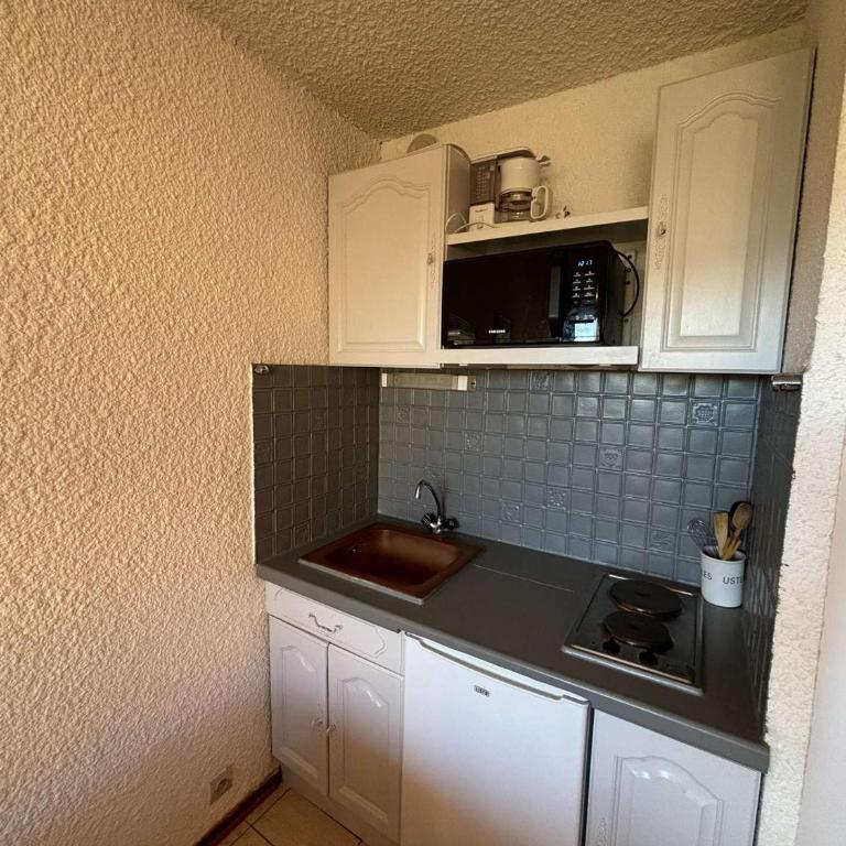 Studio cabine au pied des pistes avec balcon et parking gratuit - Apartment mit 1 Schlafzimmer - 5