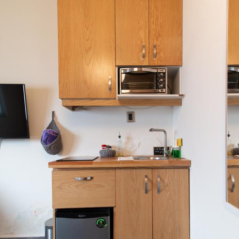 Encantador estudio privado con baño y kitchenette - One-Bedroom Apartment - 11