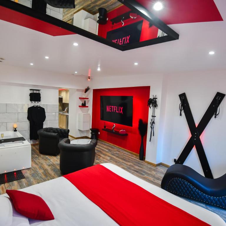 L'Arena - Love Room, Jacuzzi - Studio mit Whirlpool - 32
