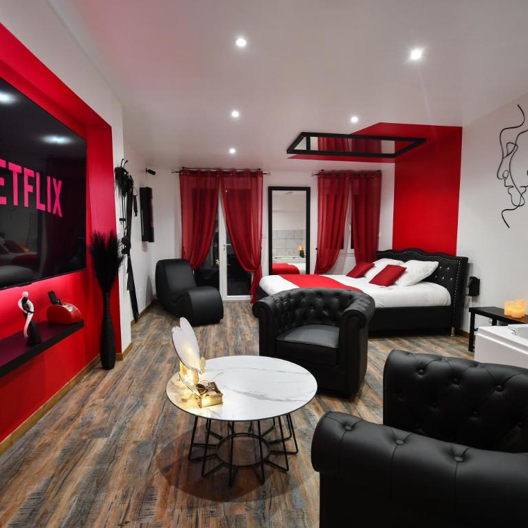 L'Arena - Love Room, Jacuzzi - Studio mit Whirlpool - 19