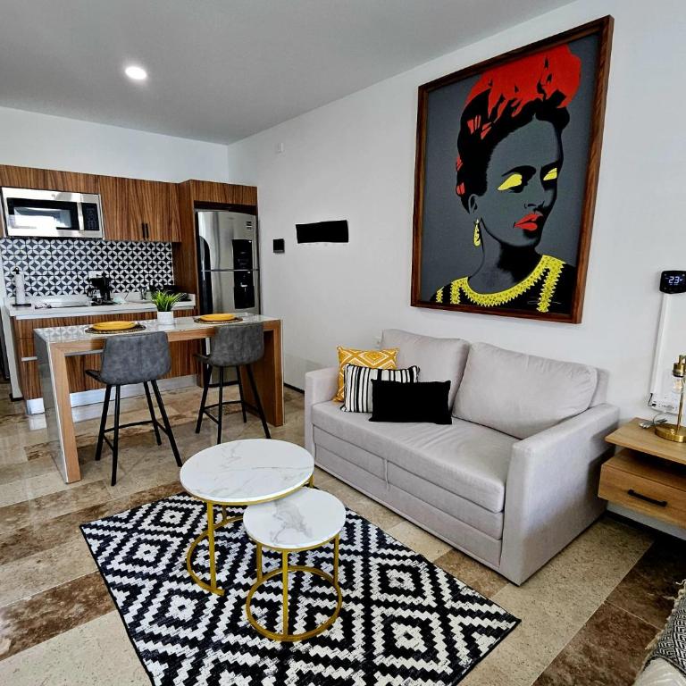 Stylish Condo with Roof top Ocean views near Mamitas Beach and 5th AVE - One-Bedroom Apartment - 1
