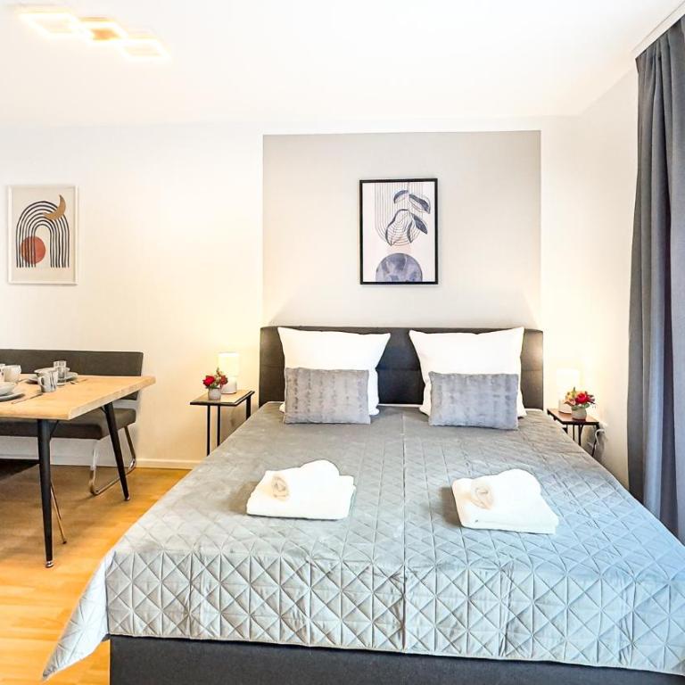Charmantes 3-Zi-Apartment am Schlössle in Lechhausen-Garage-Balkon-Küche-Smart TV - Appartement 3 Chambres avec Balcon - 13