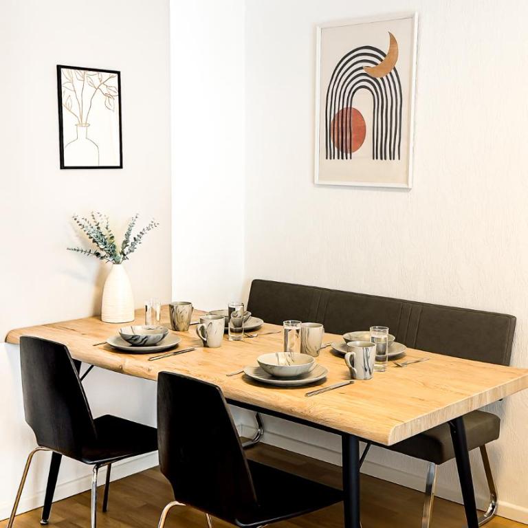 Charmantes 3-Zi-Apartment am Schlössle in Lechhausen-Garage-Balkon-Küche-Smart TV - Appartement 3 Chambres avec Balcon - 15