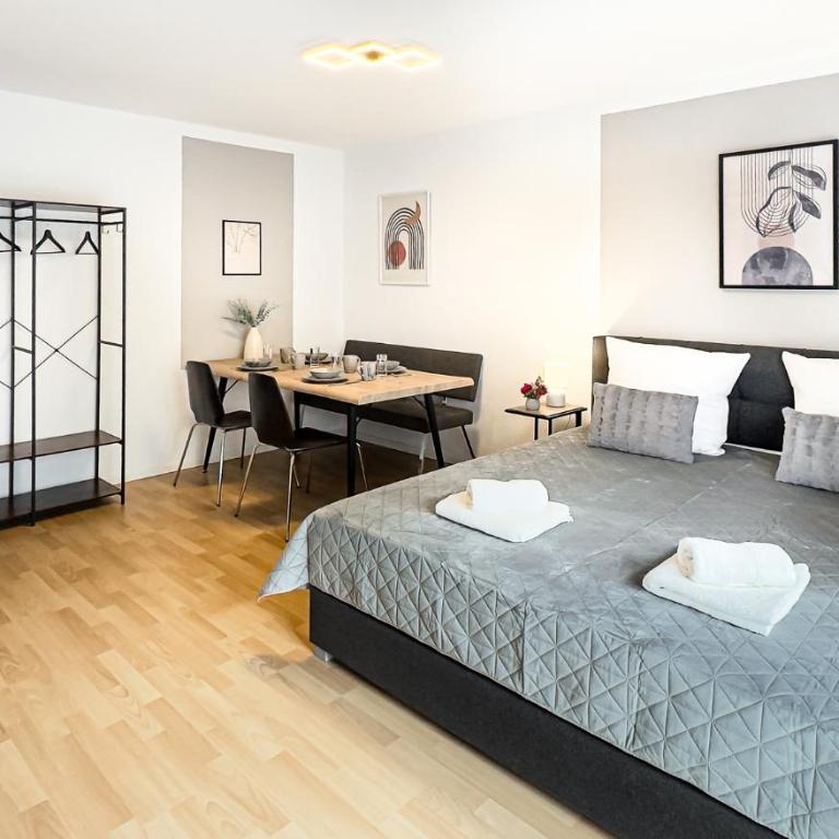 Charmantes 3-Zi-Apartment am Schlössle in Lechhausen-Garage-Balkon-Küche-Smart TV - Appartement 3 Chambres avec Balcon - 14