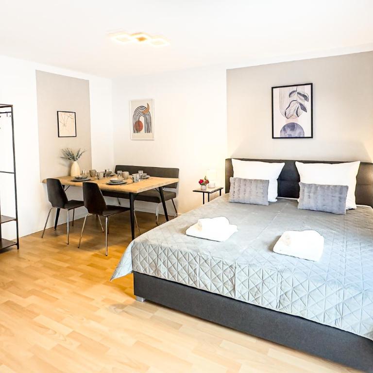 Charmantes 3-Zi-Apartment am Schlössle in Lechhausen-Garage-Balkon-Küche-Smart TV - Appartement 3 Chambres avec Balcon - 16