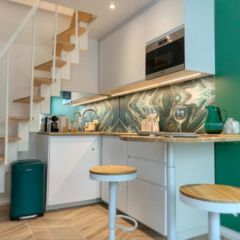 Tiny house avec terrasse privée - Appartement 1 Chambre - 14