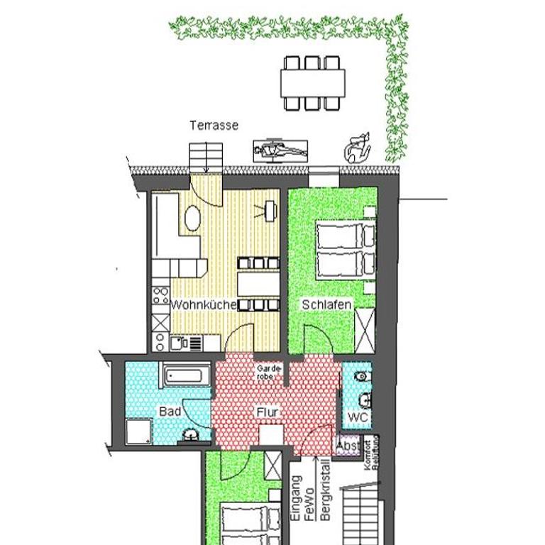 Ferienwohnung Bergkristall - Apartment mit Terrasse - 16