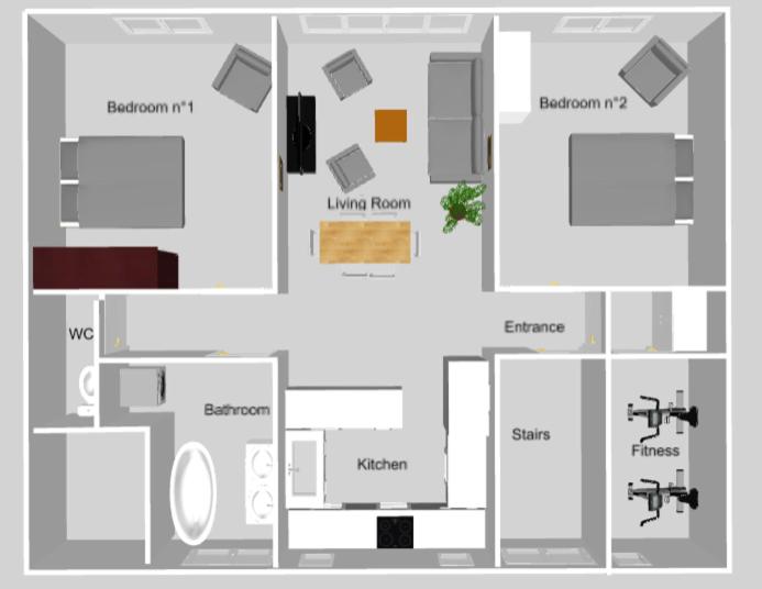 Le cinquante-deux appartement de Charme - Appartement 2 Chambres - 6