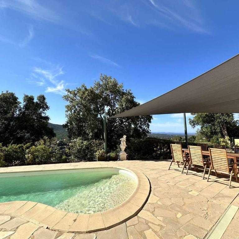 Villa Myosotis pour 8 personnes avec piscine chauffée et vue mer à La Londe-Les-Maures - Maison 4 Chambres - 4