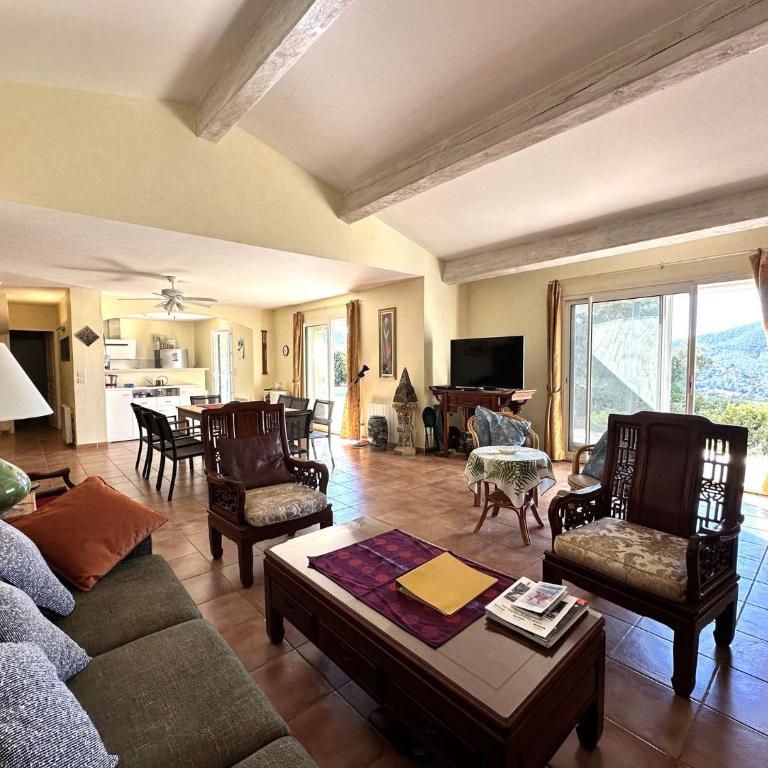 Villa Myosotis pour 8 personnes avec piscine chauffée et vue mer à La Londe-Les-Maures - Maison 4 Chambres - 11