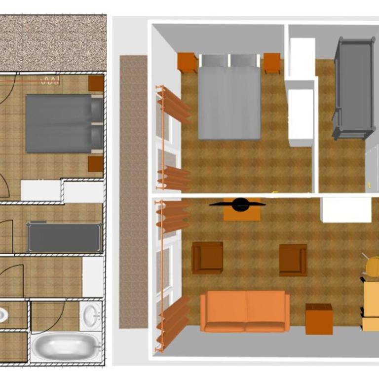 Appartement classique avec Wifi, 2 ch., Val-d'Isère - FR-1-694-374 - Appartamento - 11