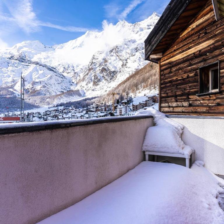 Ferienwohnungen Haus Butterfly, Saas-Fee - Apartment mit 4 Schlafzimmern und einem Balkon - 14