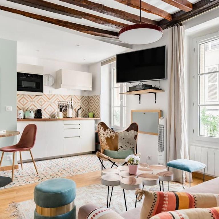 Marais Place des Vosges peaceful air-conditioned - Appartement 1 Chambre - 1