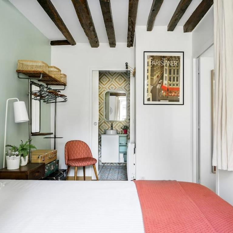 Marais Place des Vosges peaceful air-conditioned - Appartement 1 Chambre - 3