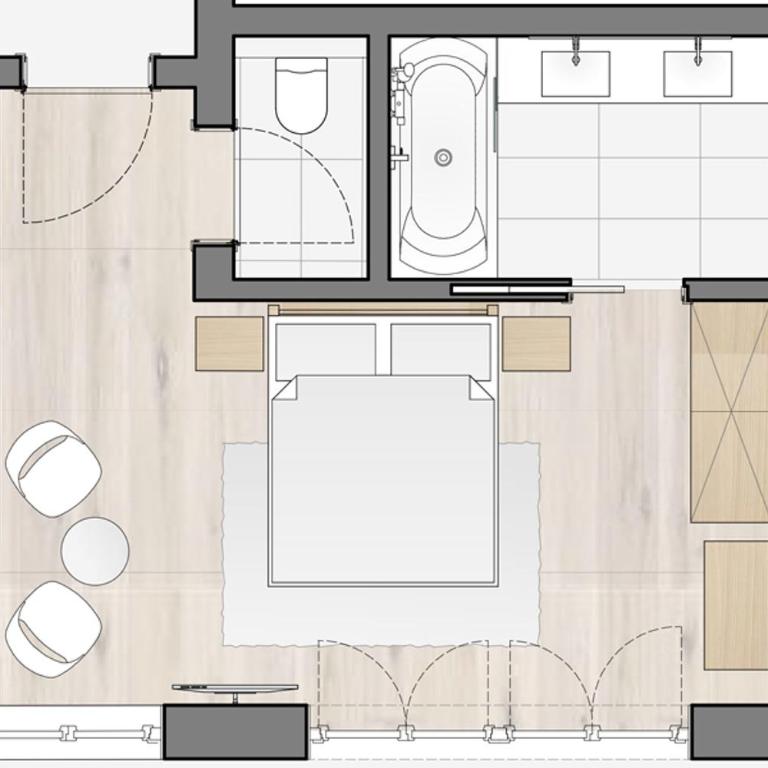 Hotel Lech & Residenz Chesa Rosa - Standard Doppelzimmer mit Balkon Nebengebäude - 2