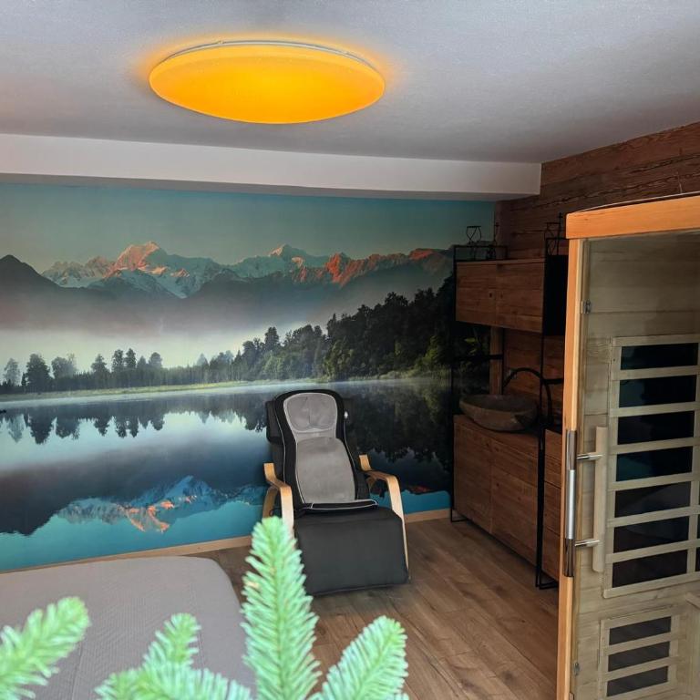 Exklusives Berg-Bijou mit Bergblick mit privaten Wellnessbereich Hot Tube und Sauna -Hunde herzlich Willkommen mit eingezäunten Grundstück - Ferienhaus - 47