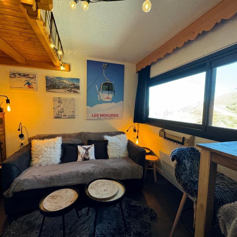 Les Menuires centre! Chaleureux studio sur les pistes! - Studio - 3