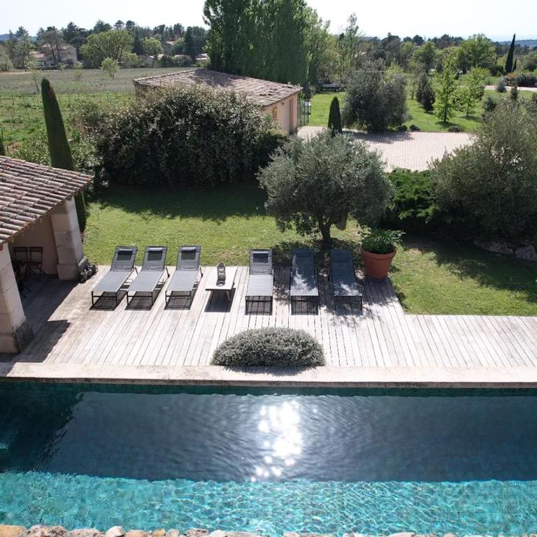 Provençal farmhouse, Mont Ventoux view, 2 pools (1 heated), Bédoin - 10 people - Villa 5 Chambres - 2