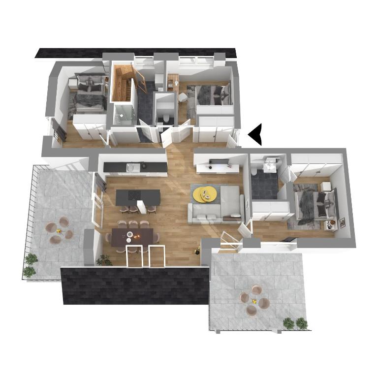 Alpine Suite Spot - Premium Apartment mit 3 Schlafzimmern und Balkon - 6