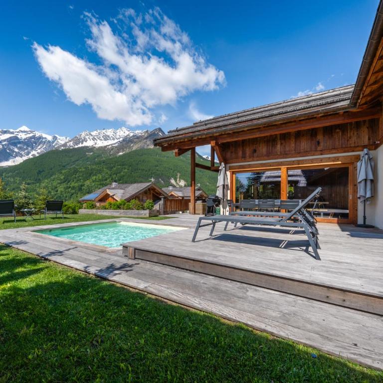 Serrechevalierholidays Chalet Piscine chauffée&Spa, jardin, billard, ping-pong, baby-foot 18 personnes - Maison 6 Chambres - 71