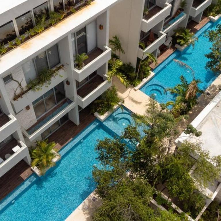 NHOA 303A Lux 2BR Condo Pool View in Aldea Zama - Two-Bedroom Apartment - 54