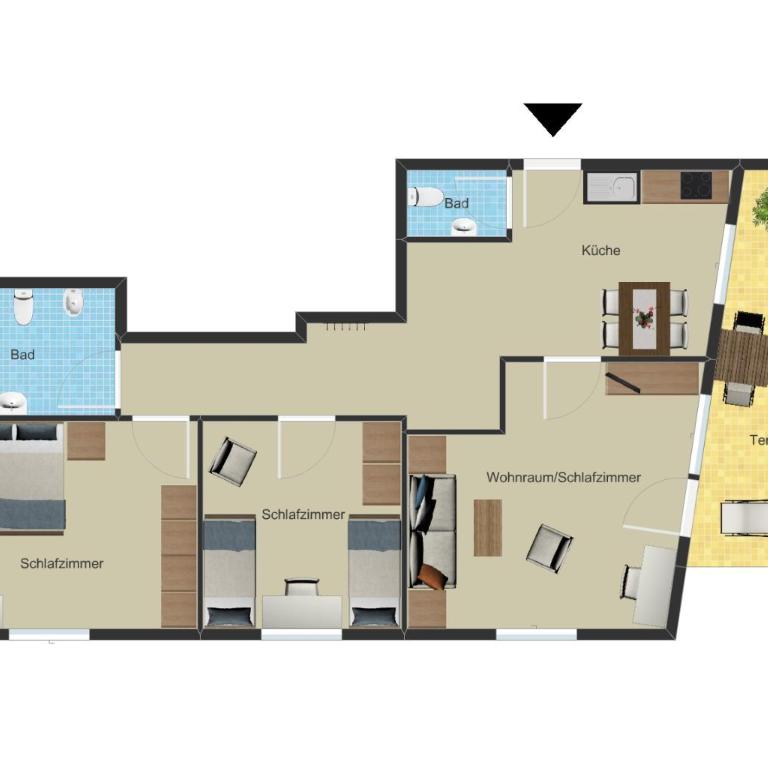 Ferienwohnungen St Hippolyt mit Hallenbad - Appartamento con 3 Camere da Letto - 5
