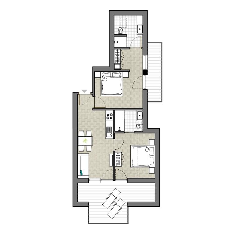 Plattenriegelhof - Appartamento con 2 Camere da Letto - 5
