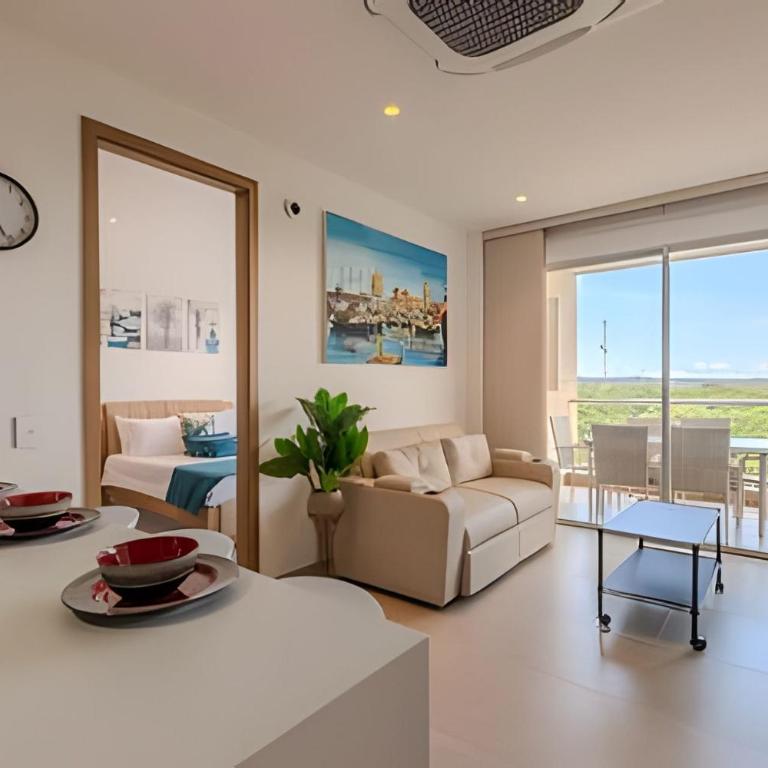 Nuevo, Exclusivo Apto 2BR Laguna Cristalina - Apartamento Deluxe de 2 dormitorios con vistas al jardín - 3