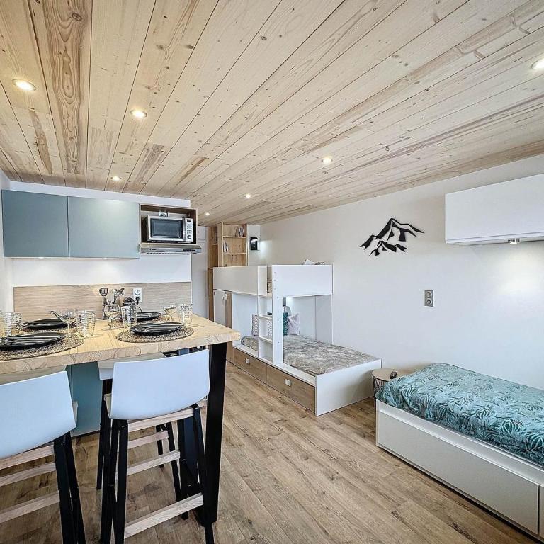 Studio rénové 4 pers. au pied des pistes - La Croisette - Studio - 12