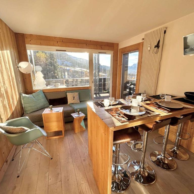 Charmant 2 pièces + cabine à Megève, proche remontées et parking inclus - FR-1-597-185 - Apartment - 3
