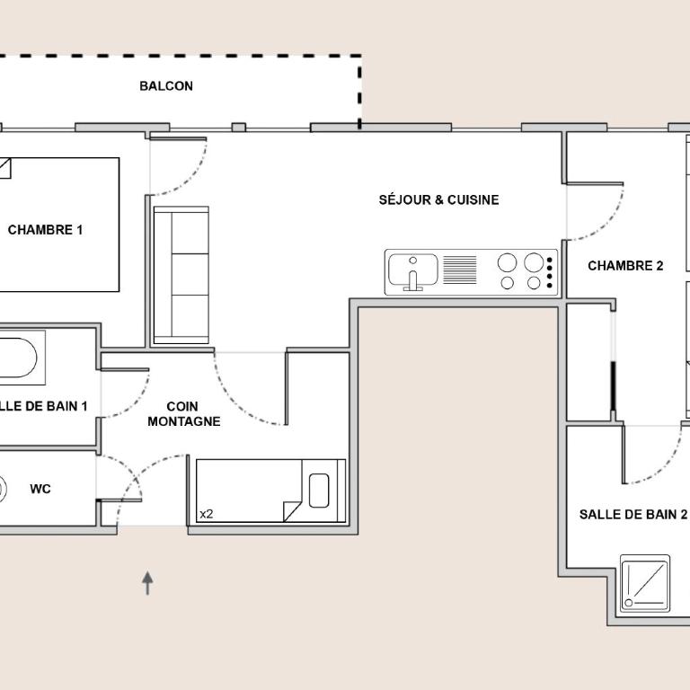 CozySerenity, Orelle & Les 3 Vallées - Apartment mit 3 Schlafzimmern - 25