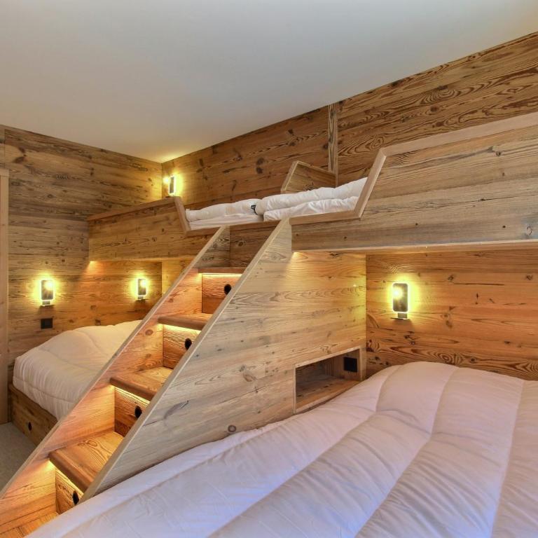ARC 1950 - Appartement 08 personnes - Départ ski aux pieds - Sauna, Hammam, Jacuzzi, Salle de fitness, Piscine extérieure chauffée - Apartment mit 2 Schlafzimmern und Bergblick - 12