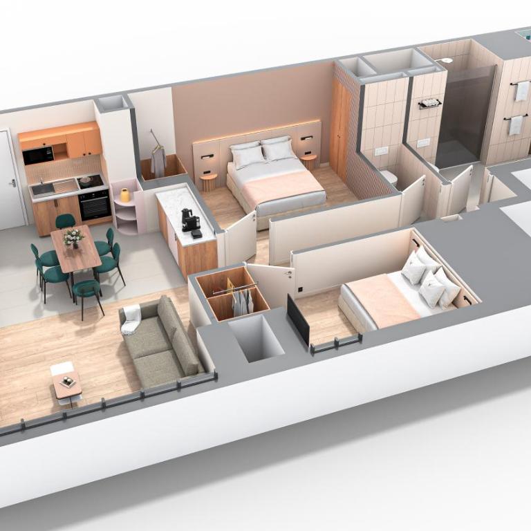 Yuna Montmartre - ApartHotel - Appartement Exécutif 2 Chambres de 70 m² (6 Personnes) - 9