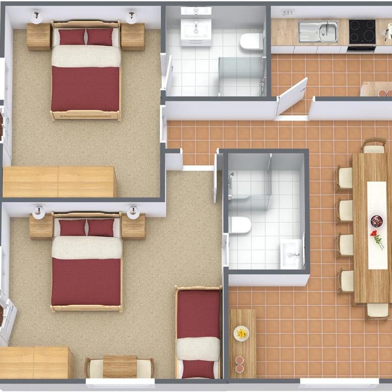 Haus Gritsch - Apartment mit 2 Schlafzimmern und Balkon - 1
