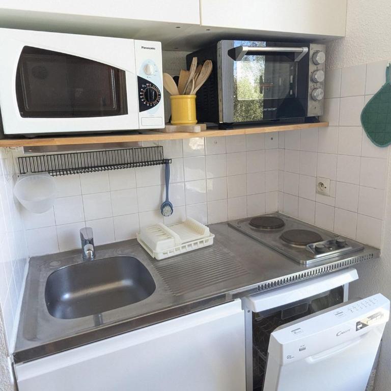 Studio cabine cosy pour 4 pers, au pied des pistes - Appartement 1 Chambre - 4