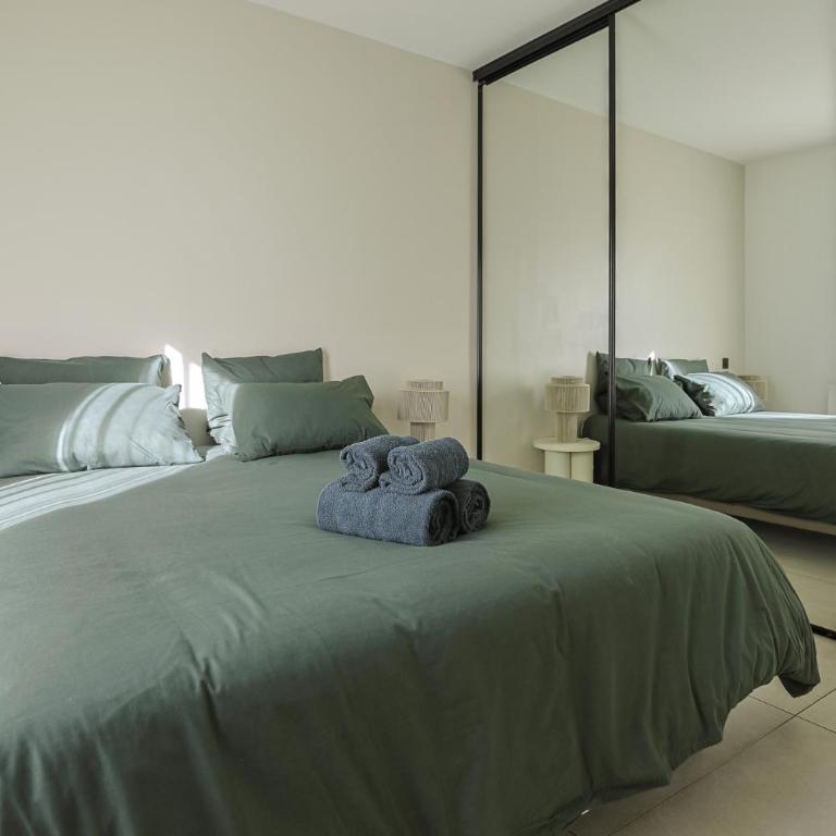 Superbe Appartement 1 chambre avec clim, terrasse et parking - Apartment mit 1 Schlafzimmer und Garten - 13